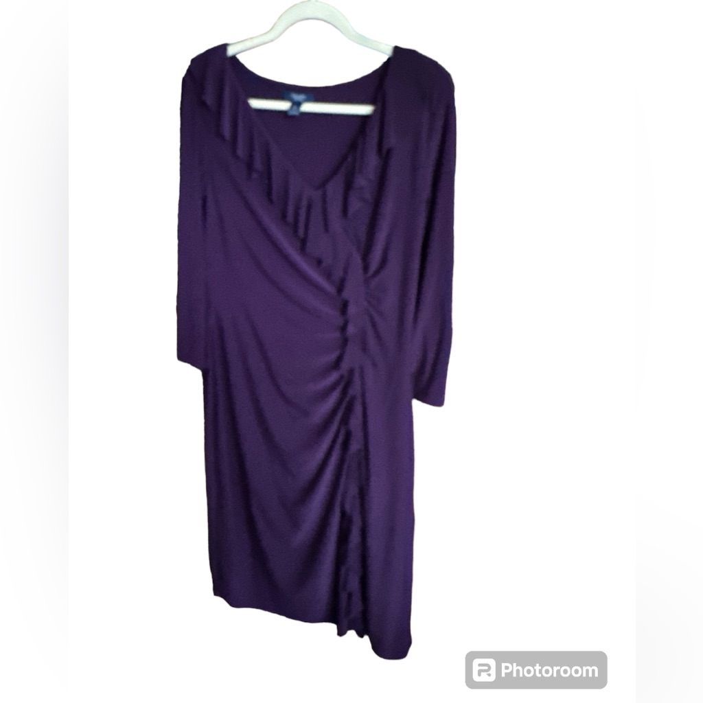 Women’s Ruched Ruffle Dress